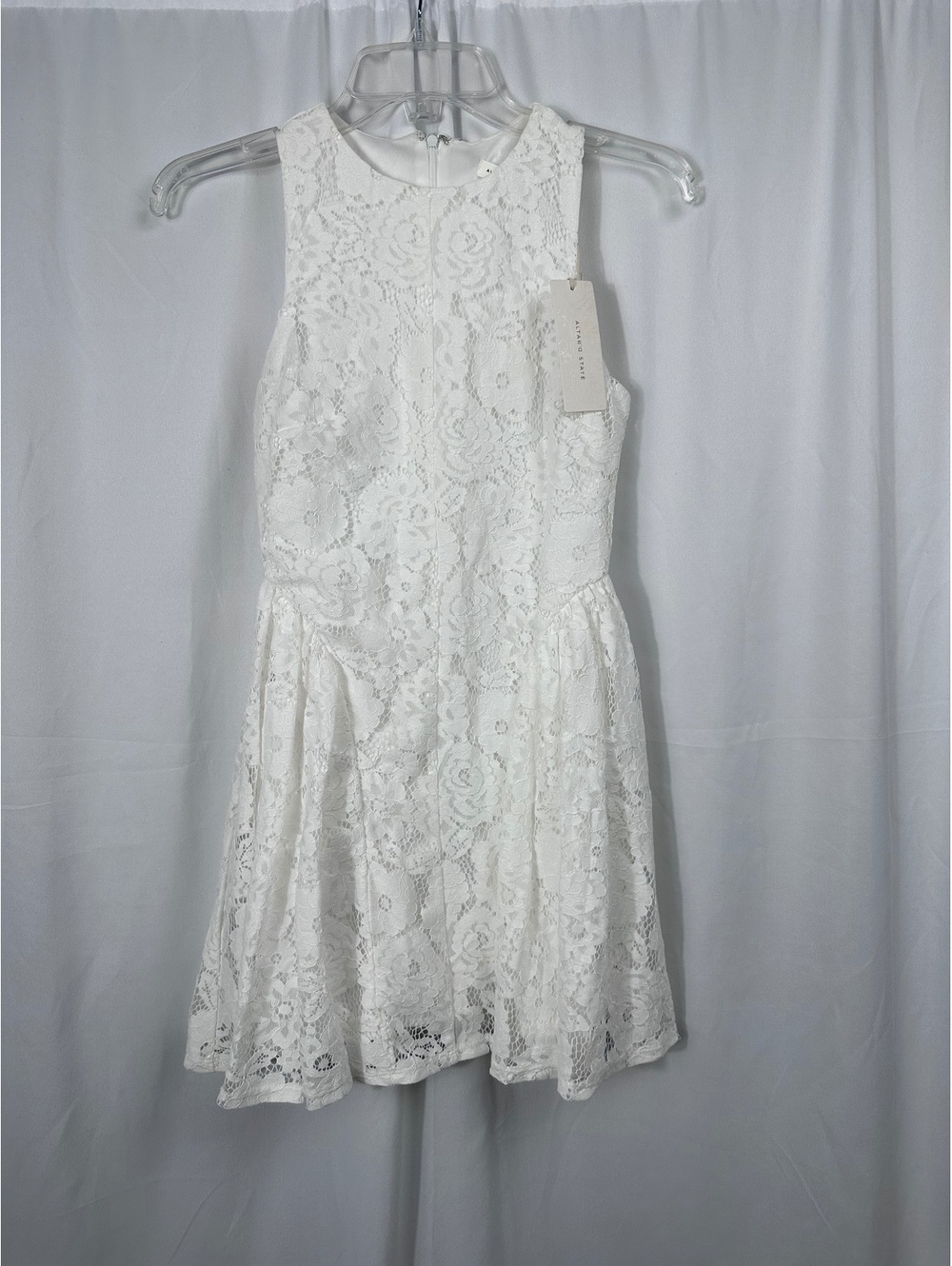 Altar'd State White Lace Sleeveless Dress XXS